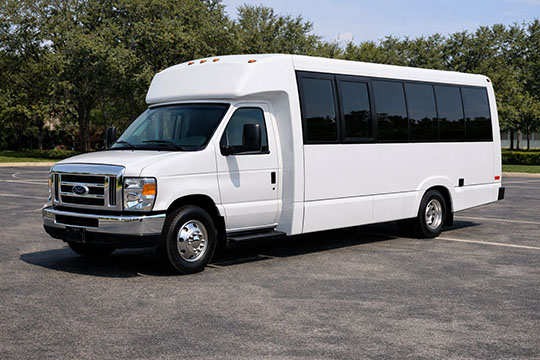 18-passenger minibus available for charter in Wellington, FL
